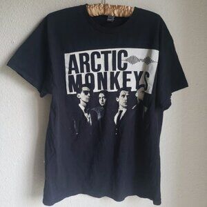 Arctic Monkeys T-Shirt - Black with Band Design